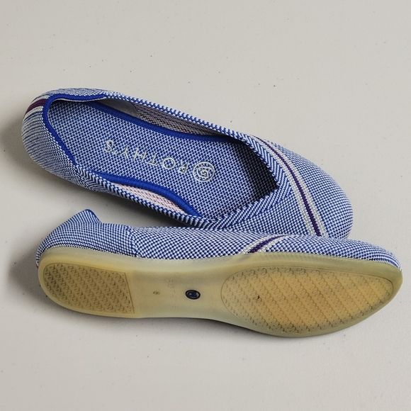 Rothy's The Flat Retired Mirror Reflective Stripe Round Toe Flats - Picture 5 of 15